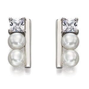 Fiorelli Pearl Row Earrings